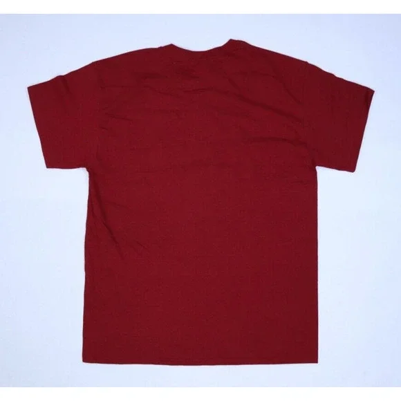 Gildan Men's Heavy Cotton T-Shirt - Large Maroon Basic Tee - View #5